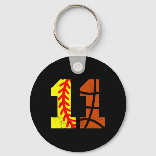 Softll Sketll Nummer 11 Jersey Grappige 11e Verjaa Sleutelhanger