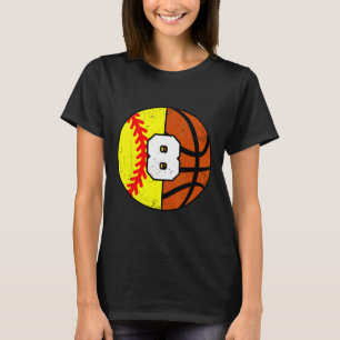Softll Sketll Nummer 8 Jersey Grappige 8e Verjaard T-shirt