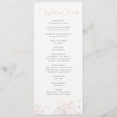Softness Tea Rozen Wedding Programma (Achterkant)