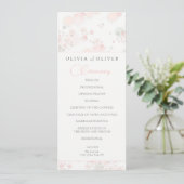 Softness Tea Rozen Wedding Programma (Staand voorkant)