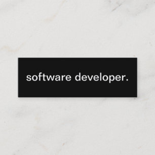 Software Developer Card Mini Visitekaartje