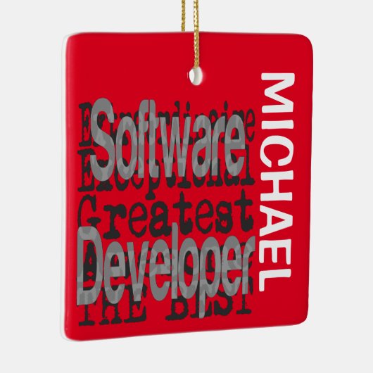Software Developer Extraordinaire CUSTOM Keramisch Ornament (Rechts)