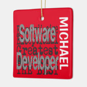 Software Developer Extraordinaire CUSTOM Keramisch Ornament (Links)