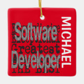 Software Developer Extraordinaire CUSTOM Keramisch Ornament (Voorkant)