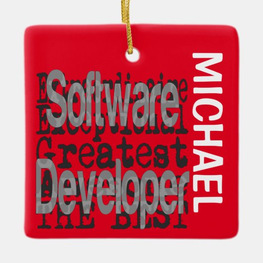 Software Developer Extraordinaire CUSTOM Keramisch Ornament (Voorkant)