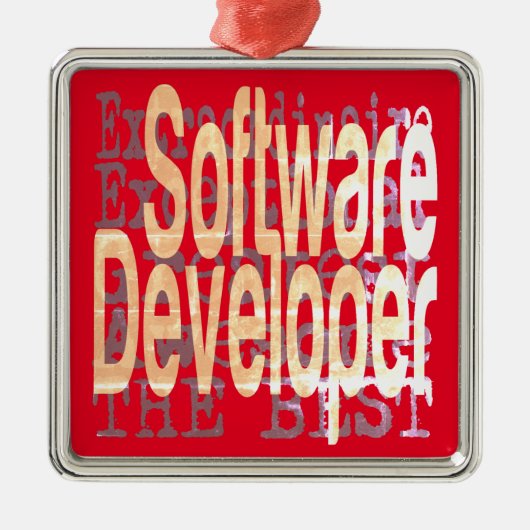 Software Developer Extraordinaire Metalen Ornament (Voorkant)
