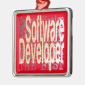 Software Developer Extraordinaire Metalen Ornament (Links)