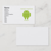 Software Developer Inside (bogen Droid Font Letter Visitekaartje (Voorkant / Achterkant)