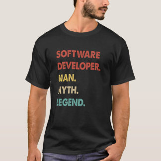 Software Developer Man Myth Legend 1 T-shirt