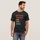 Software Developer Man Myth Legend 1 T-shirt (Voorkant volledig)