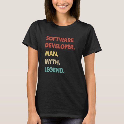 Software Developer Man Myth Legend  1 T-shirt (Voorkant)