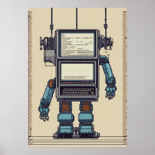 Software Developer Programmer Coding Tech Geek Com Poster (Voorkant)