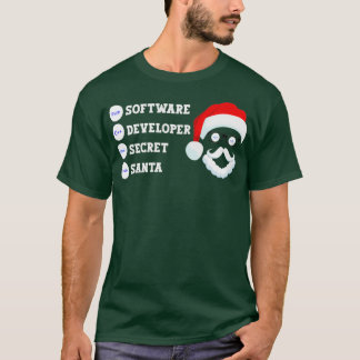 Software Developer Secret Santa Funny Desi T-shirt