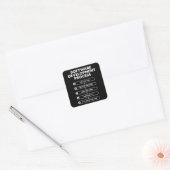 Software Development Process Funny Gift Vierkante Sticker (Envelop)