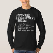 Software Development Process Programmer Coder Nerd T-shirt (Voorkant)