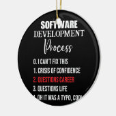 Software Development Process Python Programmer Keramisch Ornament (Links)