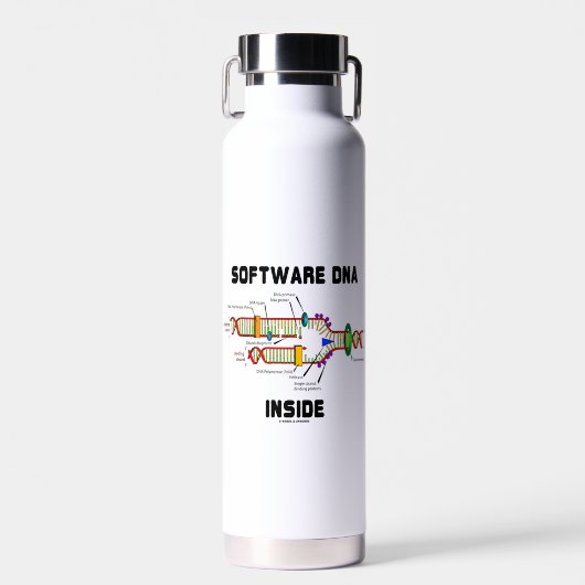 Software-DNA Inside DNA Replication Humor Waterfles (Voorkant)