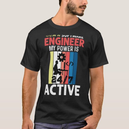 Software Engineer Coder Programmer Swea T-shirt (Voorkant)