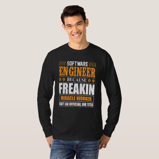 Software Engineer Coder Programmeur 5 T-shirt (Voorkant volledig)