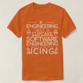 Software Engineer Cupcake Programming T-shirt (Design voorkant)