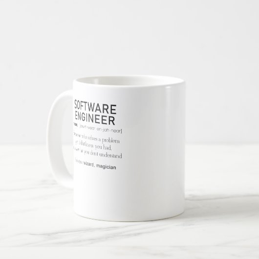 Software Engineer Definition Coder Definition Defi Koffiemok (Voorkant links)