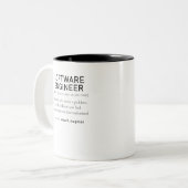 Software Engineer Definition Coder Definition Defi Tweekleurige Koffiemok (Voorkant links)