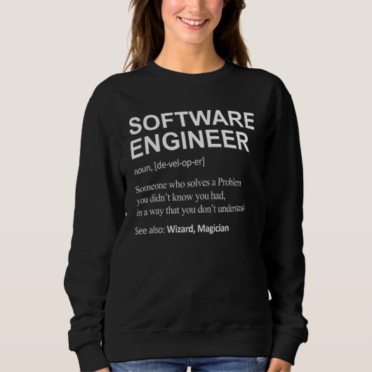 Software Engineer Definition Coder Trui (Voorkant)
