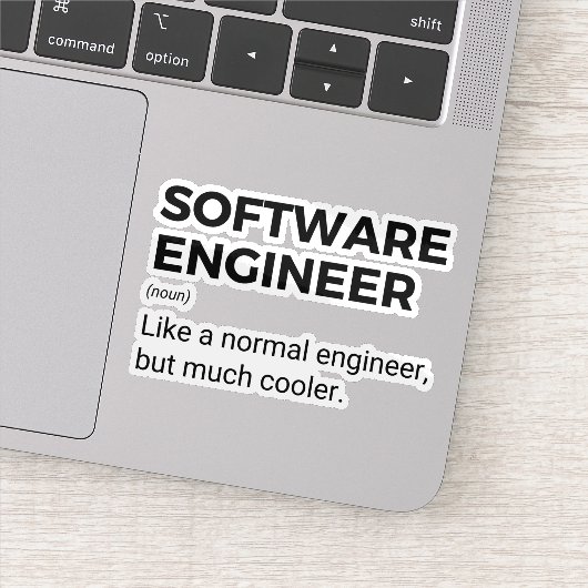 Software Engineer Funny Developer Gezegde Sticker (Detail)