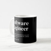 Software Engineer Grappige Engineering Uitdrukking Koffiemok (Voorkant links)