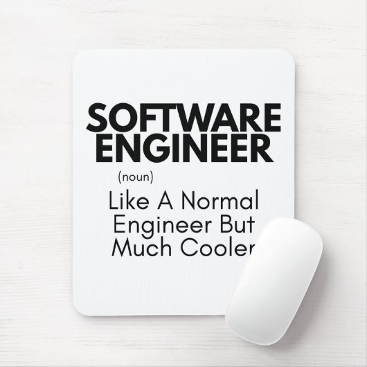 Software Engineer, grappige techniek Muismat (Met muis)