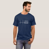 Software engineer hartslag t-shirt (Voorkant volledig)