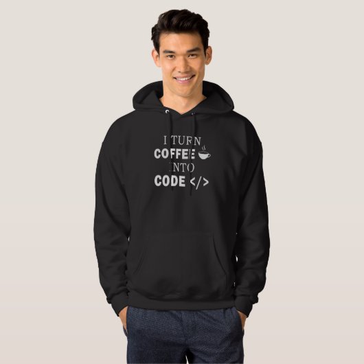 Software Engineer Koffie Computer Programmeur Codi Hoodie (Voorkant volledig)