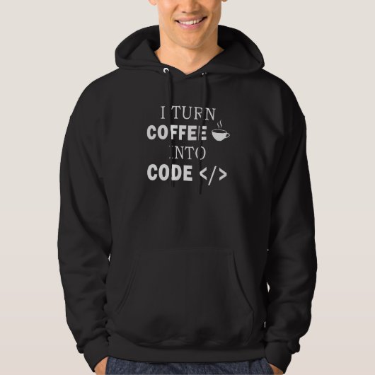 Software Engineer Koffie Computer Programmeur Codi Hoodie (Voorkant)
