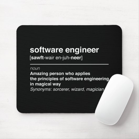 Software engineer muismat (Met muis)