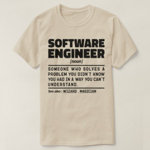 Software Engineer Noun Computer Geek Coding Lover T-shirt