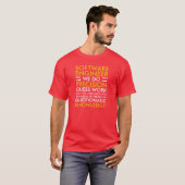 Software Engineer - RED T-shirt (Voorkant volledig)