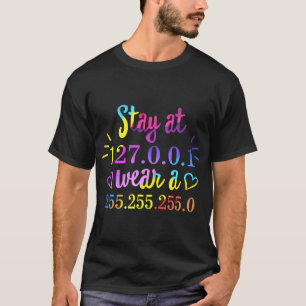 Software Engineer Shirt, thuisblijven Draag een ma T-shirt