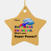 Software Engineer Superheld Keramisch Ornament (Voorkant)