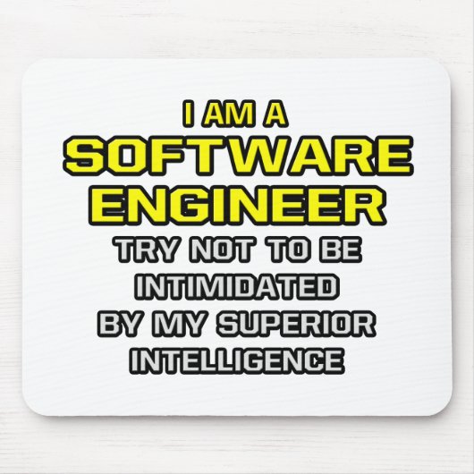 Software Engineer..Superieure Intelligence Muismat (Voorkant)
