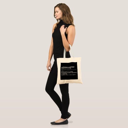 Software engineer tote bag (Voorkant (model))