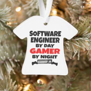 Software Engineer van Day Gamer by Night Ornament