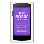 Software engineer van Mobile Phone App Engineer Magnetisch Visitekaartje (Voorkant Verticaal)