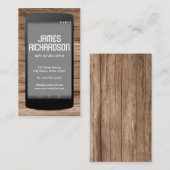 Software engineer van Mobile Phone App Engineer Visitekaartje (Voorkant / Achterkant)