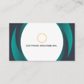 Software Engineer Visitekaartjes blauw en wit (Achterkant)