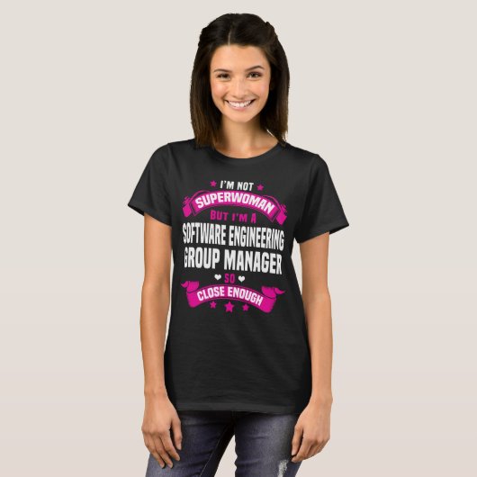 Software Engineering Group Manager T-shirt (Voorkant volledig)