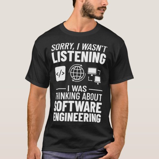 Software Engineering Manager beginnerstechnicus T-shirt (Voorkant)