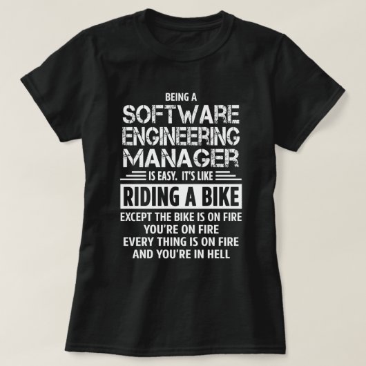 Software Engineering Manager T-shirt (Design voorkant)