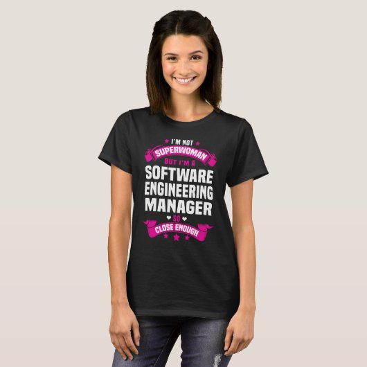 Software Engineering Manager T-shirt (Voorkant volledig)