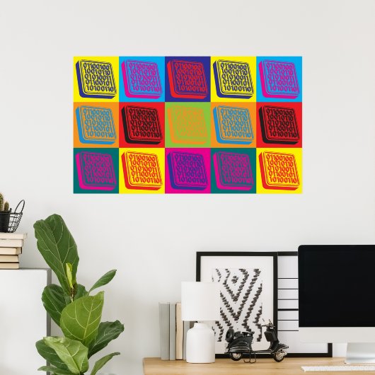 Software Engineering Pop Art Poster (Thuiskantoor)
