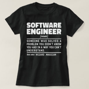 Software ingenieur zelfstandig naamwoord computerg t-shirt